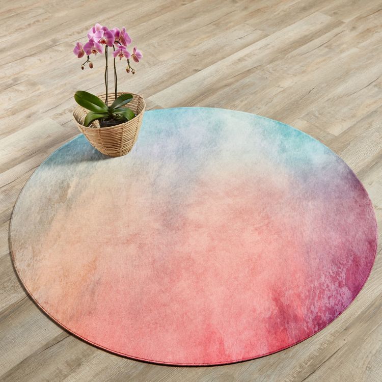 Picture of OMBRE PINK ROUND (PRINTED RUG)