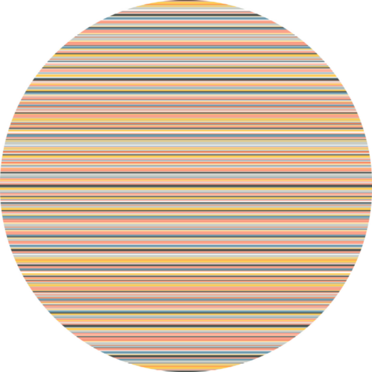 Picture of CANDY STRIPE BLISS ROUND (PRINTED RUG)